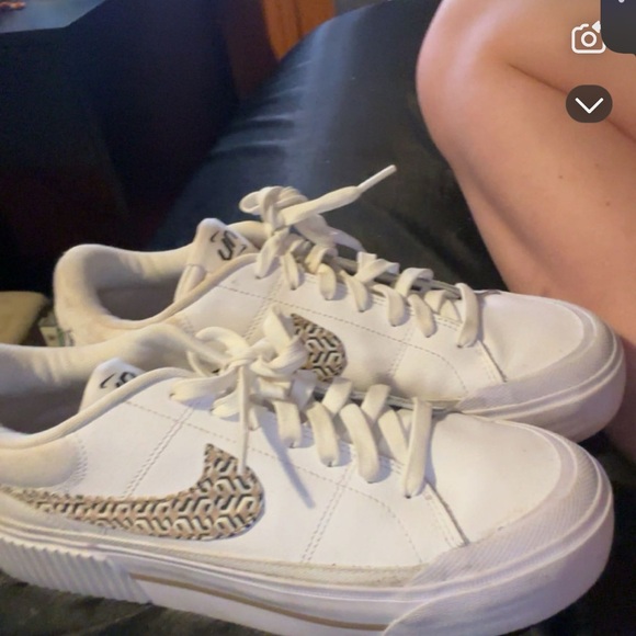 Nike Shoes - Nike White Crystal Embellished Sneakers never worn